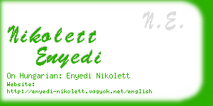 nikolett enyedi business card